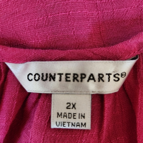 FINAL PRICE Counterparts Sleeveless Pink Top Size 2X - Picture 8 of 10